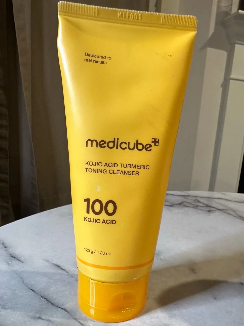 Medicube Kojic Acid Turmeric Toning Cleanser and acid toner.